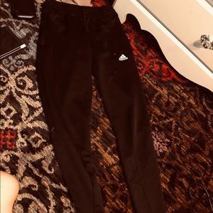 all black addias soccer pants